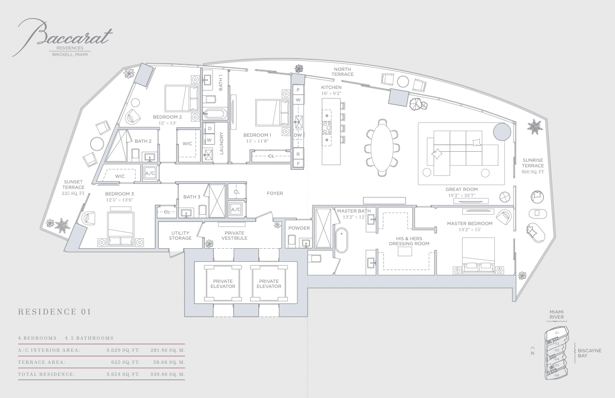 Baccarat Residences Floorplans