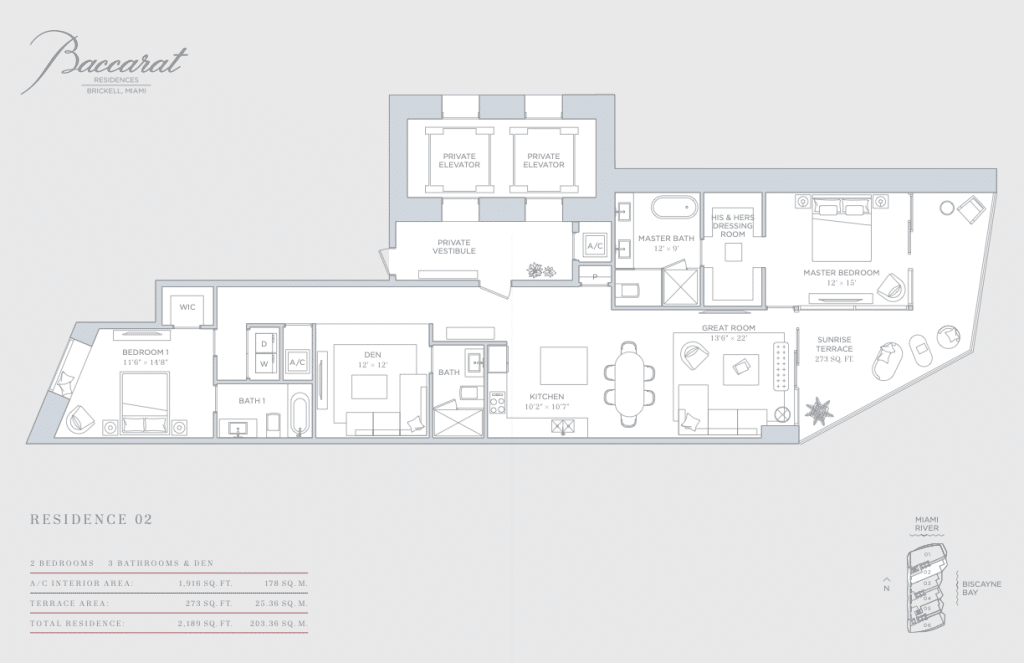 Baccarat Residences Floorplans