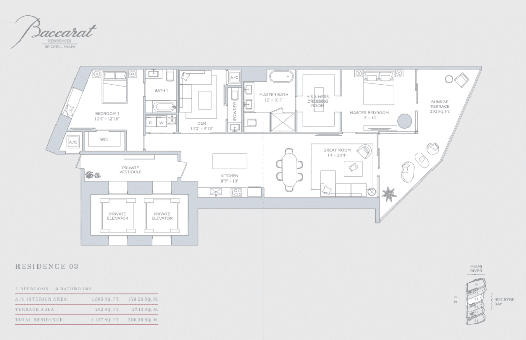 Baccarat Residences Floorplans