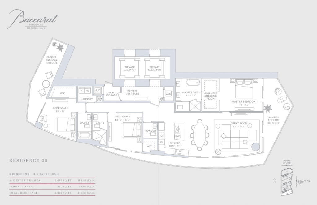 Baccarat Residences Floorplans