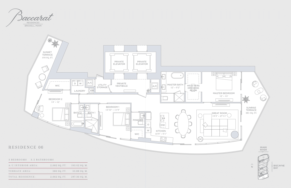 Baccarat Residences Floorplans