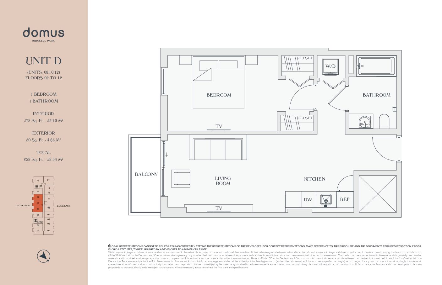 1BR Floor Plan