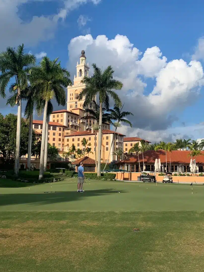 The Biltmore Hotel and golf course in Coral Gables, Miami.